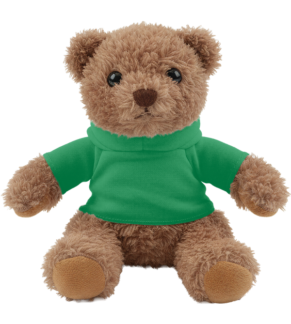 Teddy Bear Plush with Hoodie_GREEN_front