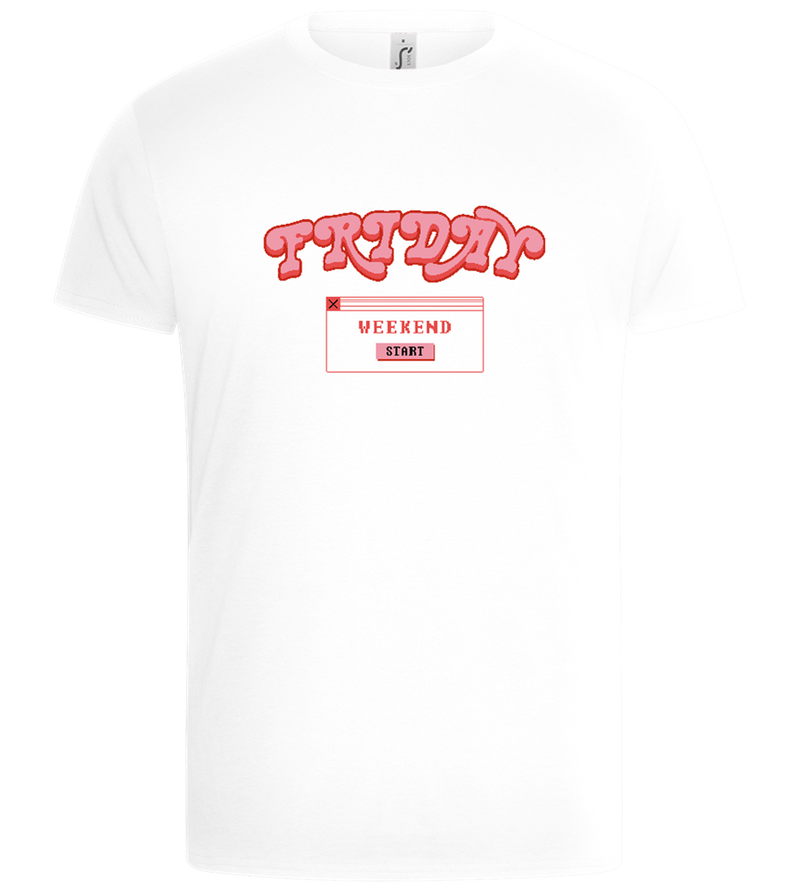 Friday Weekend Design - Basic Unisex T-Shirt_WHITE_front