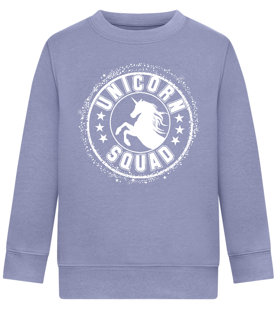 Unicorn Squad Logo Design - Comfort Kids Sweater_BLUE_front