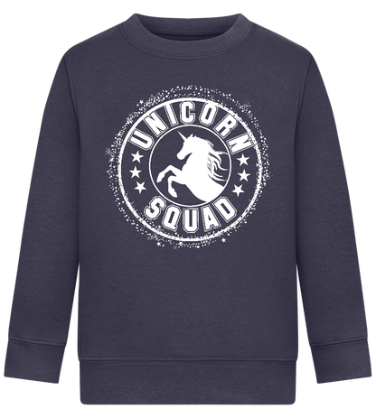 Unicorn Squad Logo Design - Comfort Kids Sweater_FRENCH NAVY_front