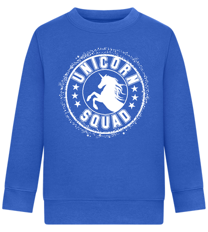 Unicorn Squad Logo Design - Comfort Kids Sweater_ROYAL_front