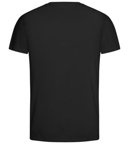 I'm On My Wurst Behaviour Design - Basic men's fitted t-shirt_DEEP BLACK_back