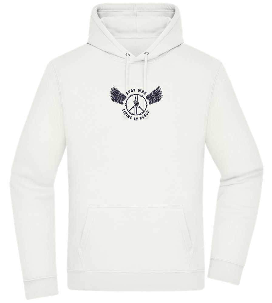 Living In Peace Design - Premium Essential Unisex Hoodie_CREAMY GREEN_front