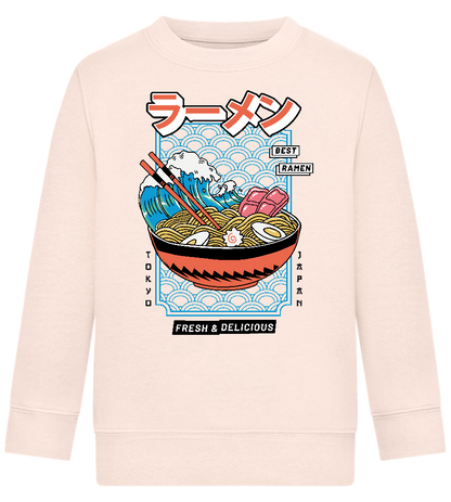 Best Ramen Design - Comfort Kids Sweater_LIGHT PEACH ROSE_front