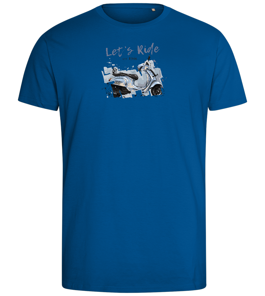 Lets Ride Design - Comfort men's fitted t-shirt_ROYAL_front