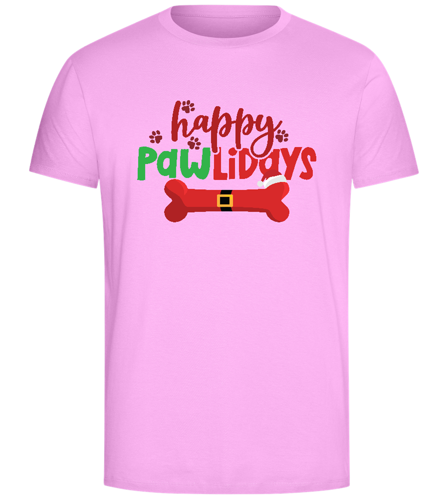 Happy Pawlidays Design - Comfort Unisex T-Shirt_CANDY PINK_front