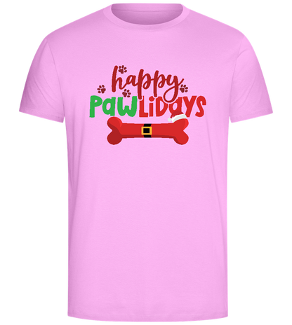 Happy Pawlidays Design - Comfort Unisex T-Shirt_CANDY PINK_front