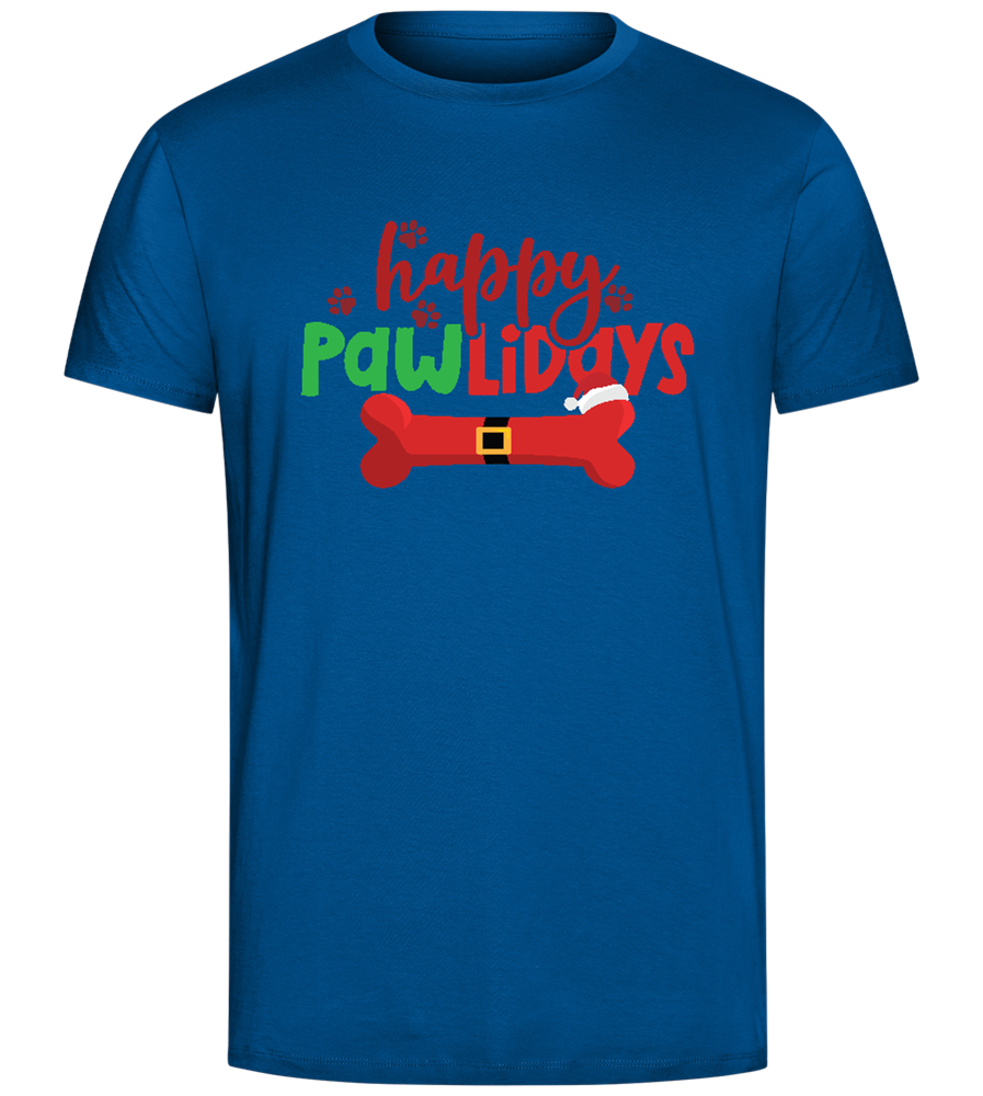 Happy Pawlidays Design - Comfort Unisex T-Shirt_ROYAL_front