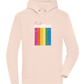 Think Positive Rainbow Design - Premium unisex hoodie_LIGHT PEACH ROSE_front