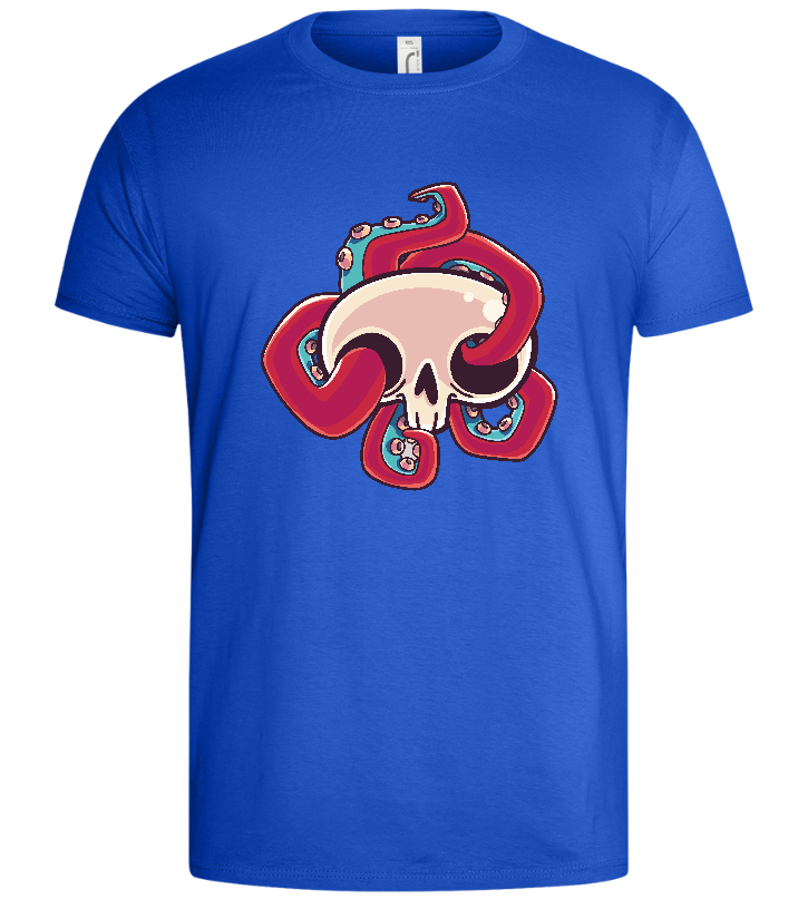 Squid Skull Design - Basic men's t-shirt_ROYAL_front