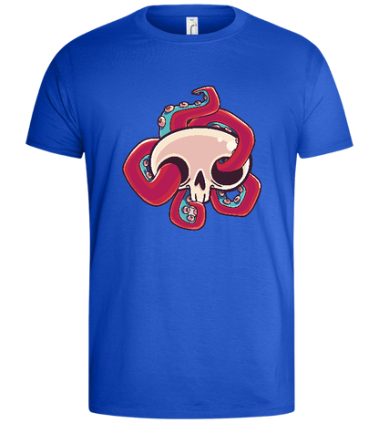 Squid Skull Design - Basic men's t-shirt_ROYAL_front