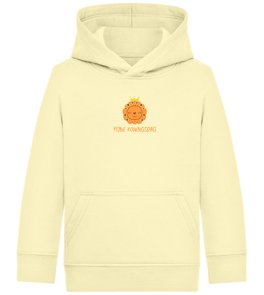 Fijne Koningsdag Design - Comfort Kids Hoodie_AMARELO CLARO_front