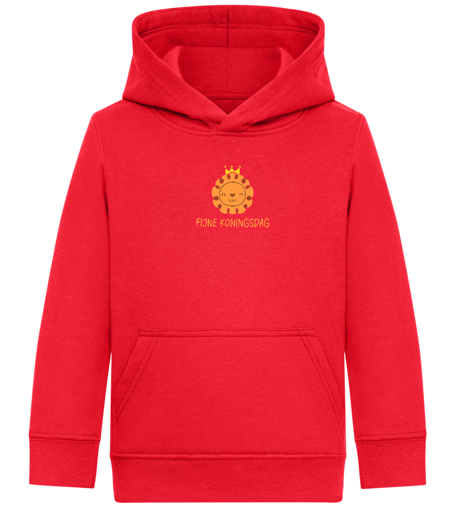 Fijne Koningsdag Design - Comfort Kids Hoodie_BRIGHT RED_front