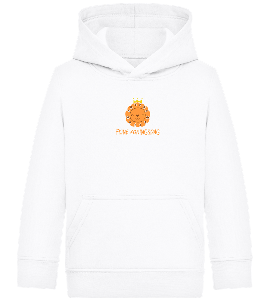 Fijne Koningsdag Design - Comfort Kids Hoodie_WHITE_front