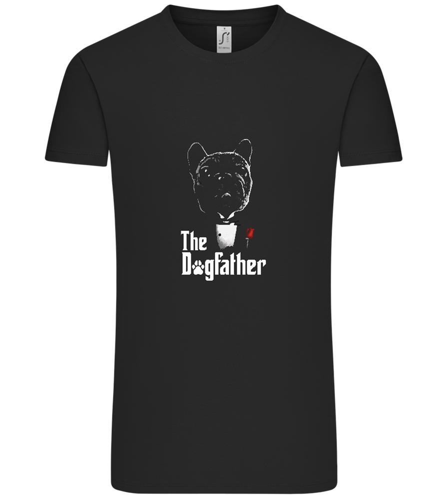 Dogfather Suit Design - Comfort Unisex T-Shirt_DEEP BLACK_front