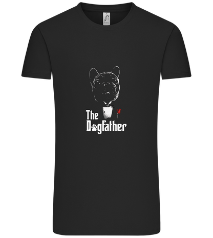 Dogfather Suit Design - Comfort Unisex T-Shirt_DEEP BLACK_front