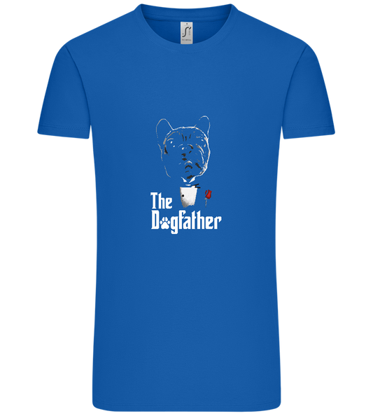 Dogfather Suit Design - Comfort Unisex T-Shirt_ROYAL_front