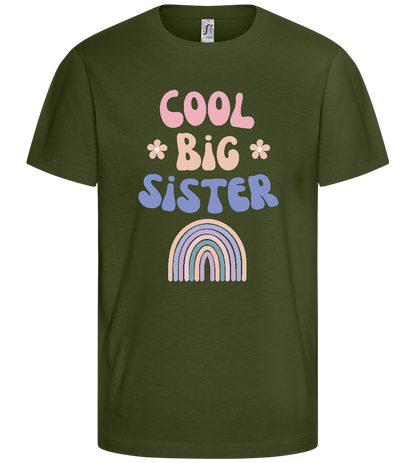 Cool Big Sister Design - Basic kids t-shirt_ARMY_front