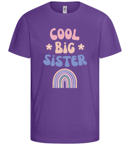 Cool Big Sister Design - Basic kids t-shirt_DARK PURPLE_front