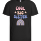 Cool Big Sister Design - Basic kids t-shirt_DEEP BLACK_front