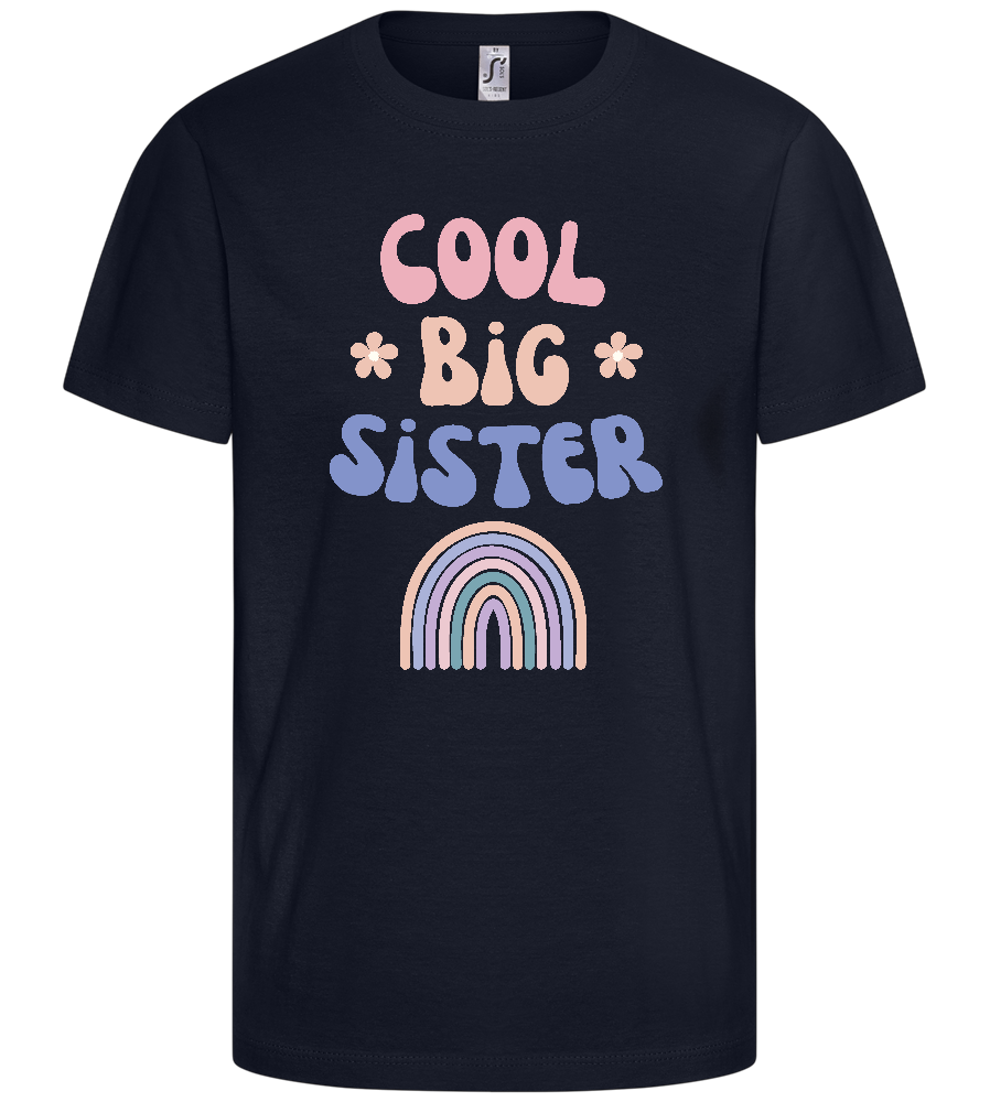 Cool Big Sister Design - Basic kids t-shirt_FRENCH NAVY_front