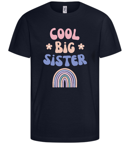 Cool Big Sister Design - Basic kids t-shirt_FRENCH NAVY_front