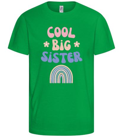 Cool Big Sister Design - Basic kids t-shirt_MEADOW GREEN_front