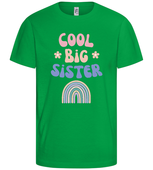 Cool Big Sister Design - Basic kids t-shirt_MEADOW GREEN_front