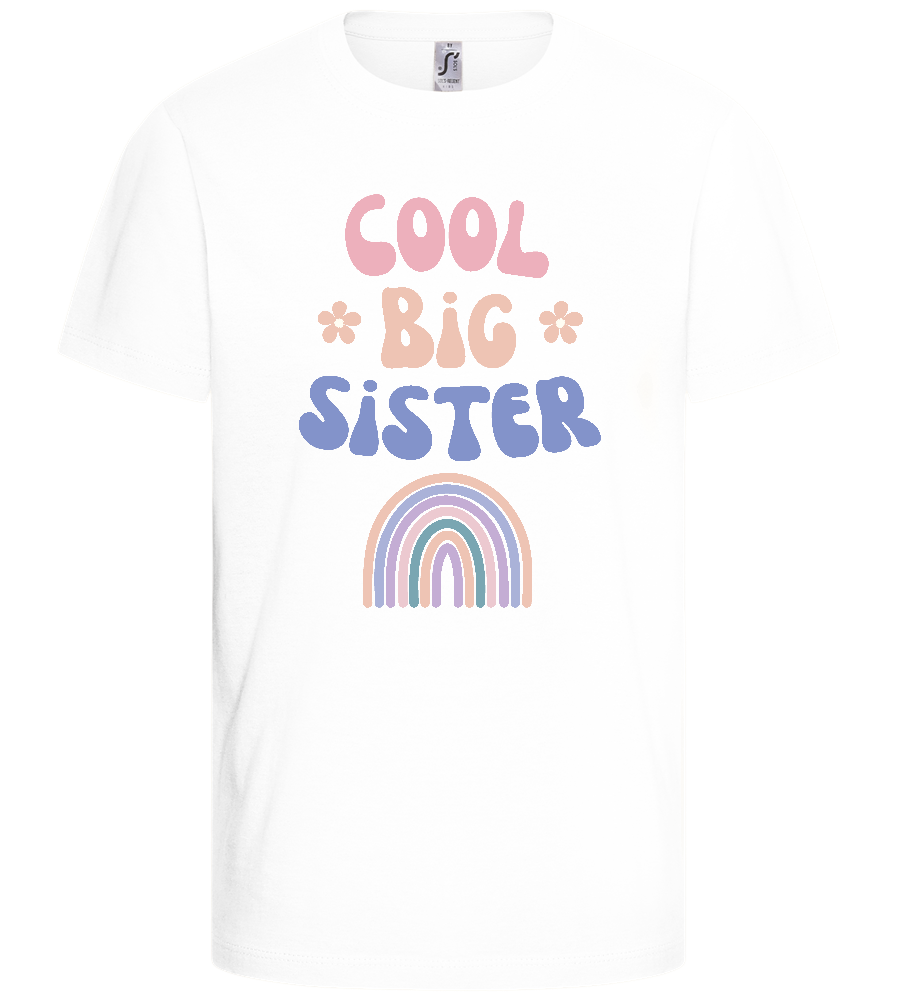 Cool Big Sister Design - Basic kids t-shirt_WHITE_front