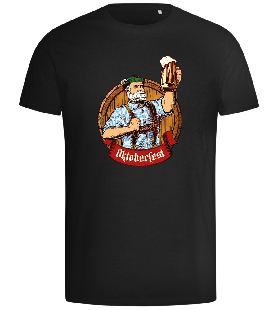 Oktoberfest Man Design - Comfort men's t-shirt_DEEP BLACK_front