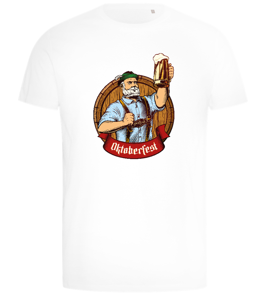 Oktoberfest Man Design - Comfort men's t-shirt_WHITE_front