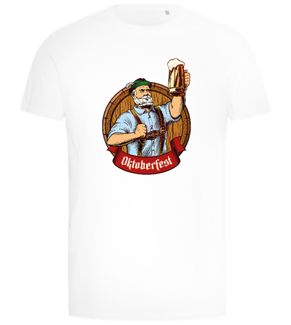 Oktoberfest Man Design - Comfort men's t-shirt_WHITE_front