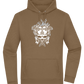 Skull With Flames Design - Premium Essential Unisex Hoodie_ARMY_front