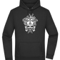 Skull With Flames Design - Premium Essential Unisex Hoodie_BLACK_front