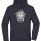 Skull With Flames Design - Premium Essential Unisex Hoodie_FRENCH NAVY_front