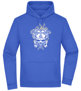 Skull With Flames Design - Premium Essential Unisex Hoodie