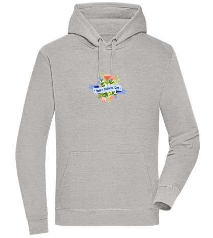 Mother's Day Flowers Design - Premium unisex hoodie_ORION GREY II_front