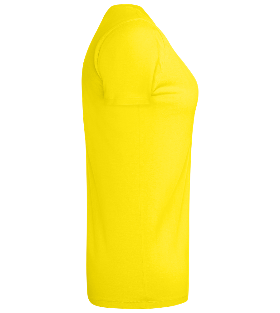Depressed B Design - Premium women's t-shirt_YELLOW_right