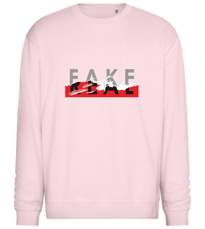 Fake Real Design - Comfort Essential Unisex Sweater_LIGHT PEACH ROSE_front