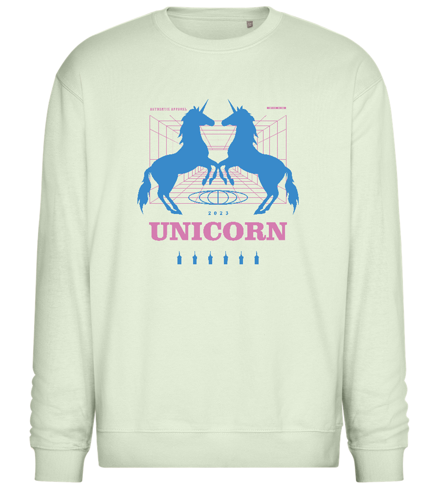 Unicorn Apparel 2023 Design - Comfort Essential Unisex Sweater_CREAMY GREEN_front