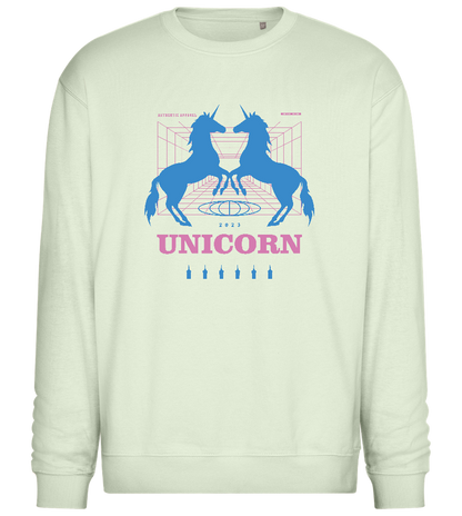 Unicorn Apparel 2023 Design - Comfort Essential Unisex Sweater_CREAMY GREEN_front