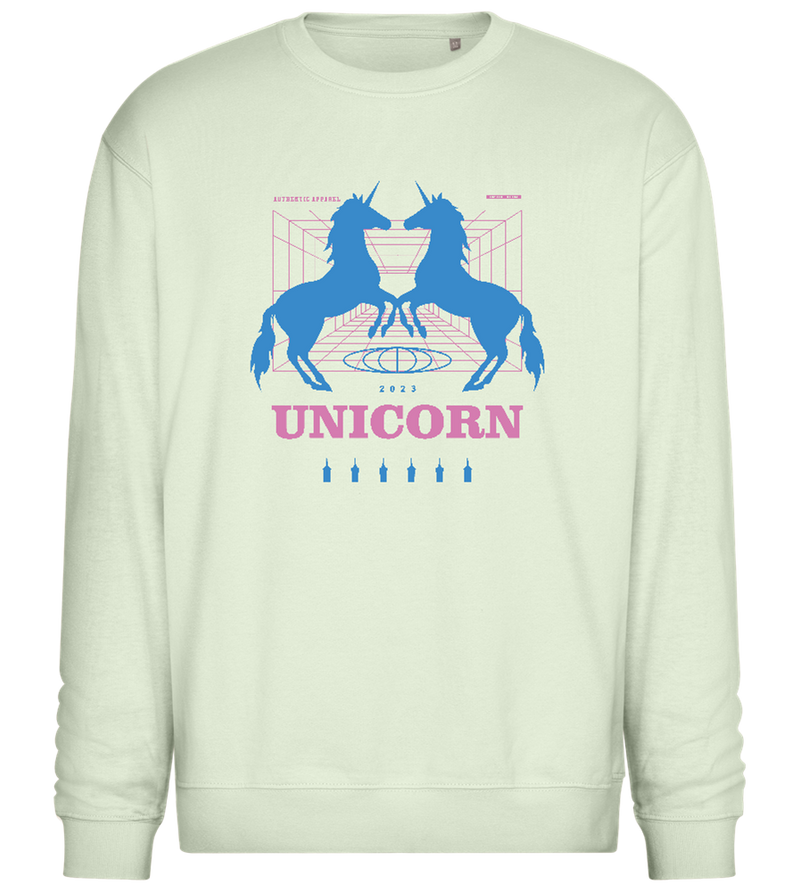 Unicorn Apparel 2023 Design - Comfort Essential Unisex Sweater_CREAMY GREEN_front