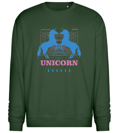 Unicorn Apparel 2023 Design - Comfort Essential Unisex Sweater_GREEN BOTTLE_front