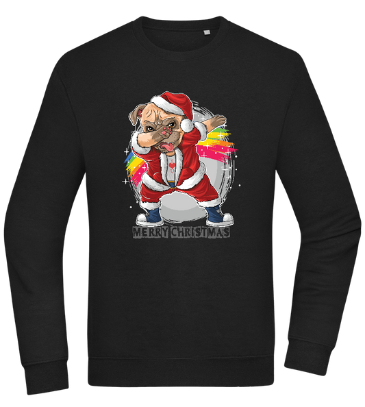 Christmas Dab Design - Comfort Essential Unisex Sweater_BLACK_front