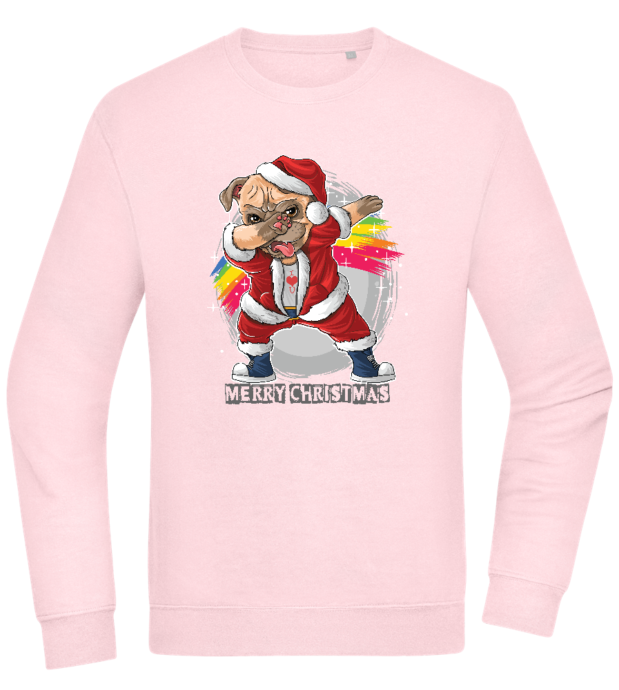 Christmas Dab Design - Comfort Essential Unisex Sweater_LIGHT PEACH ROSE_front