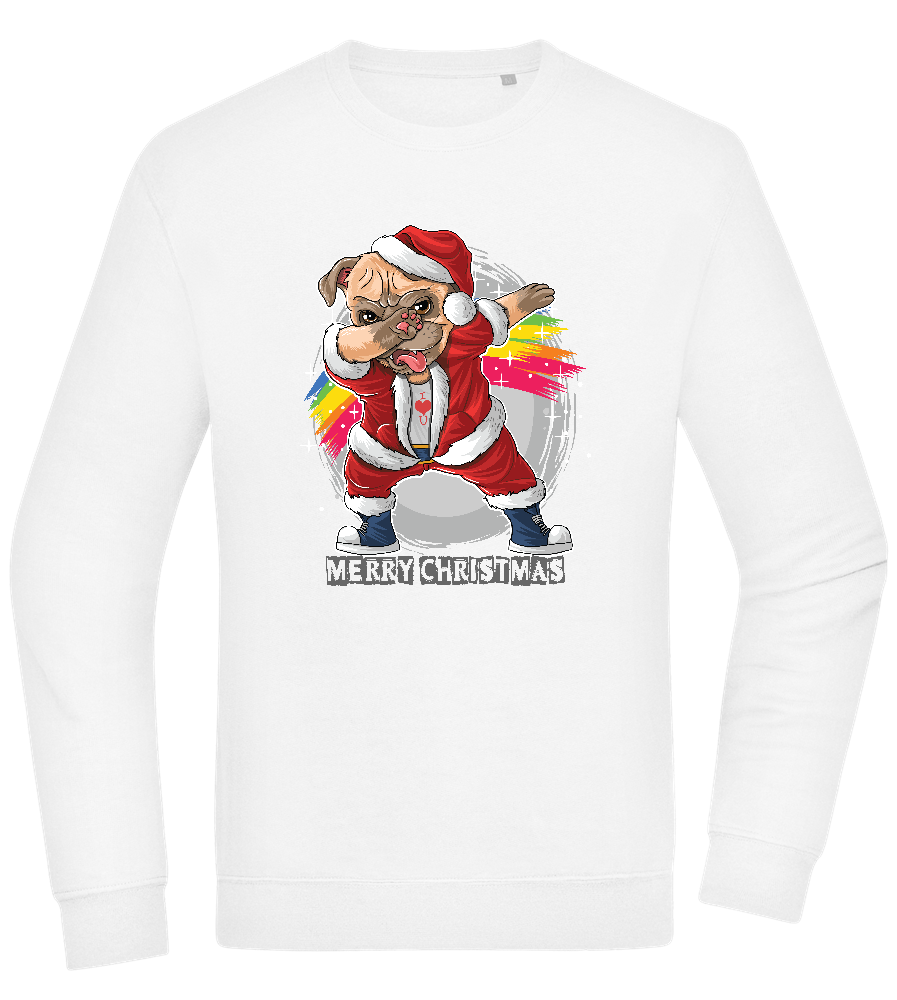Christmas Dab Design - Comfort Essential Unisex Sweater_WHITE_front