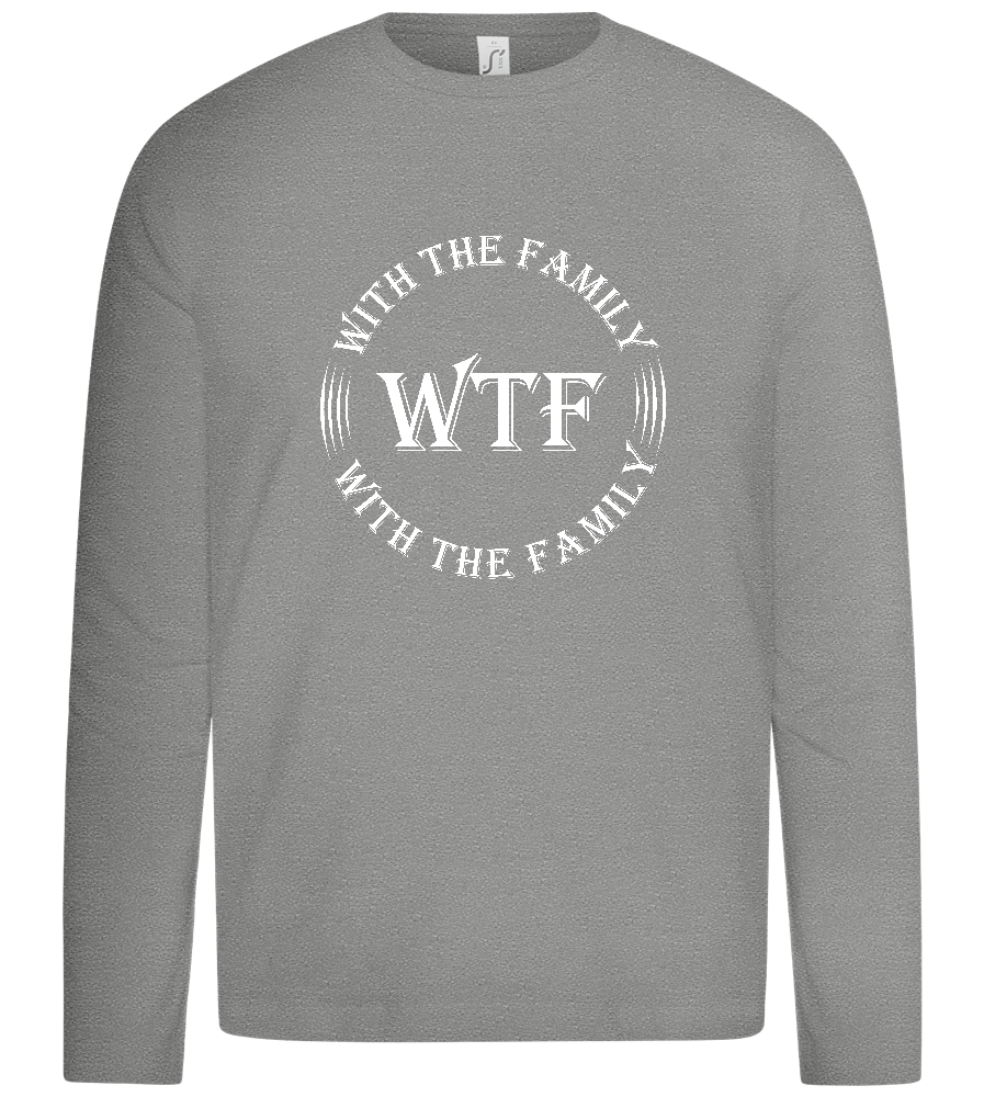 With The Family Design - Premium kids long sleeve t-shirt_ORION GREY_front