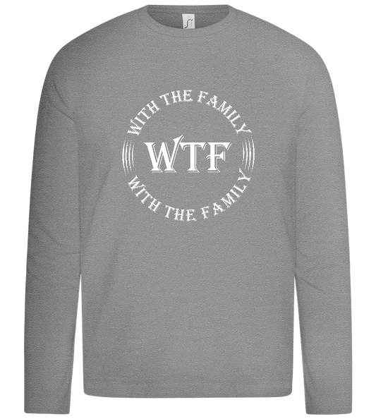 With The Family Design - Premium kids long sleeve t-shirt_ORION GREY_front