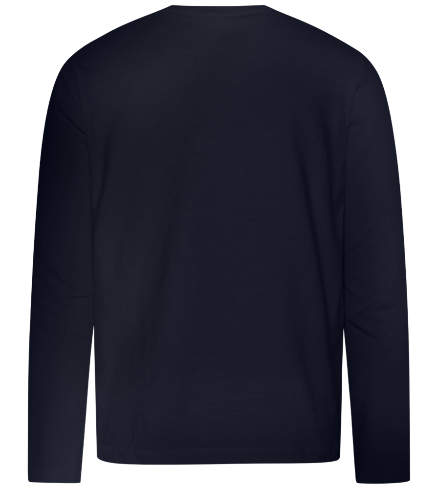 With The Family Design - Premium kids long sleeve t-shirt_FRENCH NAVY_back