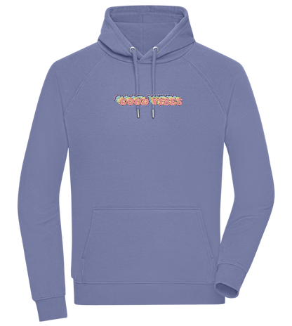 Good Vibes Rainbow Design - Comfort unisex hoodie_BLUE_front